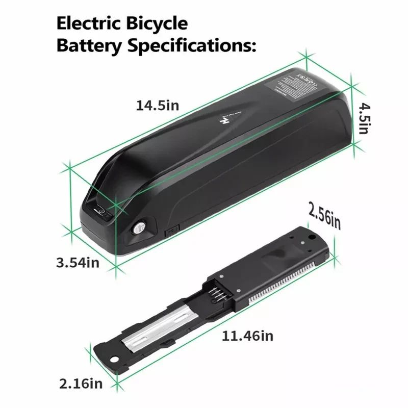 4-pin Hailong AKJA 48V 20-30AH - đánh giá và giá Ebike Battery 48V 20Ah Hailong